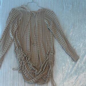 Knit Long Sleeve Cover up